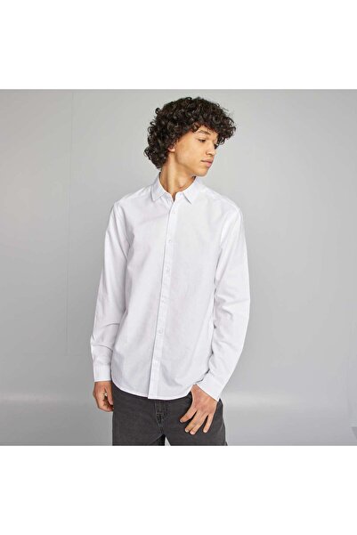 KIABI Plain party shirt WHITE
