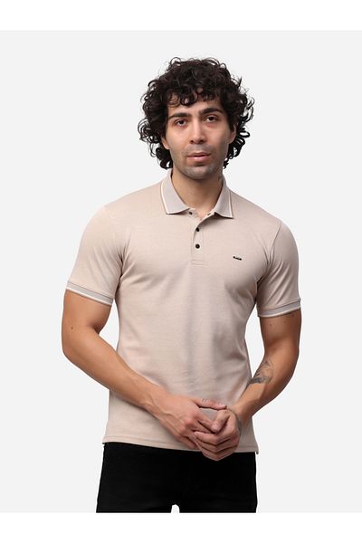 Stylox By Styli Tipped Short Sleeve Regular Fit Polo T-Shirt