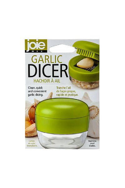 Joie BPA-Free Lightweight and Durable Plastic Garlic Dicer Green and Clear