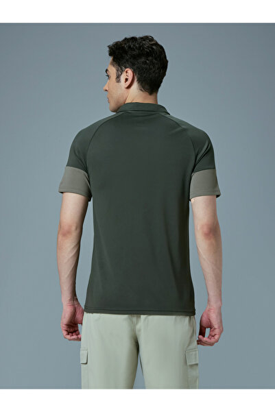 Technosport By Styli Color Block Short Sleeve Slim Fit Polo T-Shirt