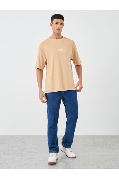 Styli Slogan Print Round Neck T-Shirt
