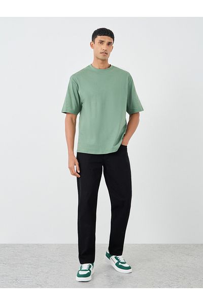 Styli Graphic Print Oversize Fit Crew Neck T-Shirt