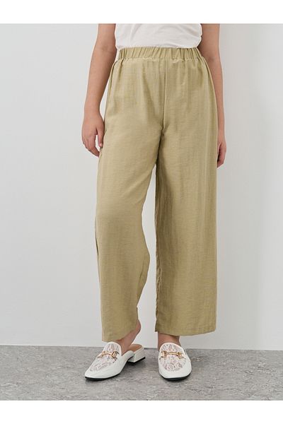 Styli Relaxed Fit Pants with Elasticated Waistband