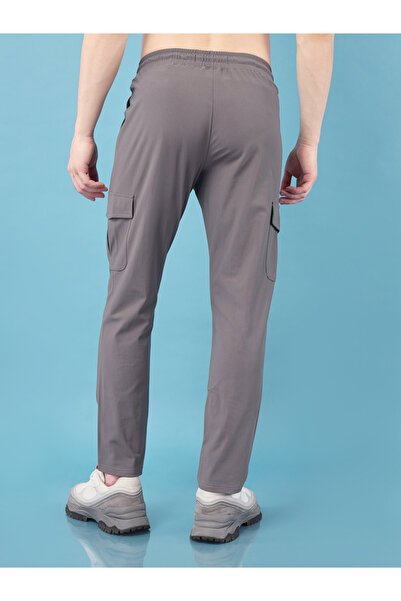 Technosport By Styli Solid Cargo Pants with Drawstring