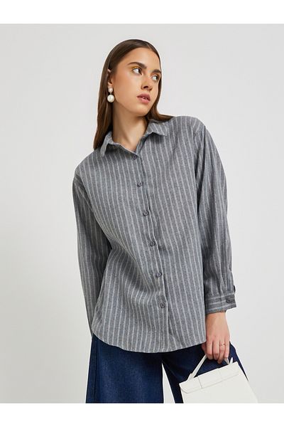 Styli Striped Spread Collar Regular Fit Shirt