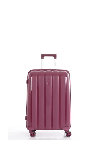 MÇS Mçs V305 Ultra Hafif Plastik Materyal Polipropilen Orta Boy Valiz - Mürdüm