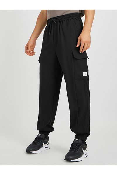 Styli Relaxed Fit Textured Cargo Joggers