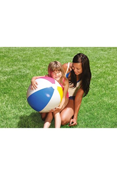 Intex High-Quality Glossy Panel Inflatable Beach Ball Multicolor