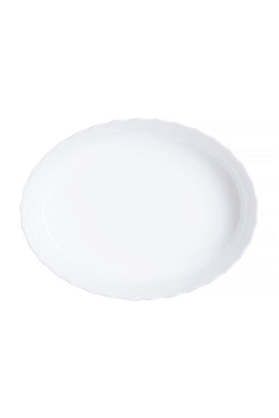 Luminarc Trianon Smart Cuisine Tempered Glass Oval Serving Dish White 32 x 24.5cm