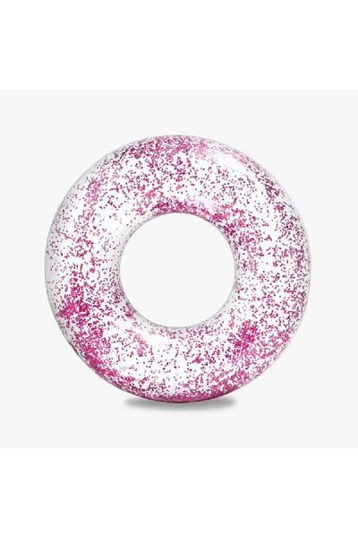 Intex Vinyl Round Transparent Glitter Inflatable Tube for 9 Years