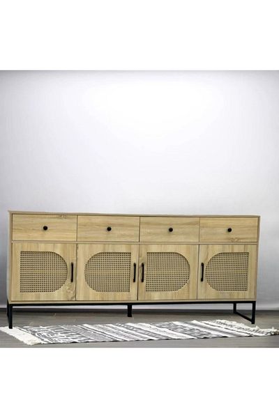 DEC20 Stylish and modern wooden buffet cabinet 180 cm