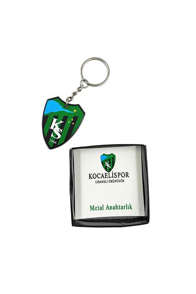 Cix Spor Kocaelispor Licensed Metal Keychain Black Arma