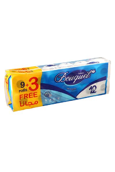 Sanita Bouquet 12-Piece Toilet Paper Roll Set White
