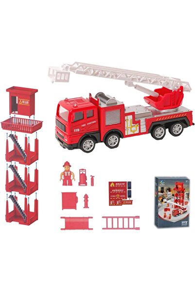 Online İtfaiye İstasyonu İtfaiye Arabalı Oyun Seti Fire Control Series 706-41