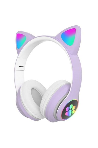 OEM Children's Audio Headphones, Protect, RGB, Bluetooth, Violet