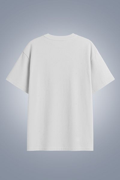 bilcee Women's Gray Melange Oversize T-Shirt 4583