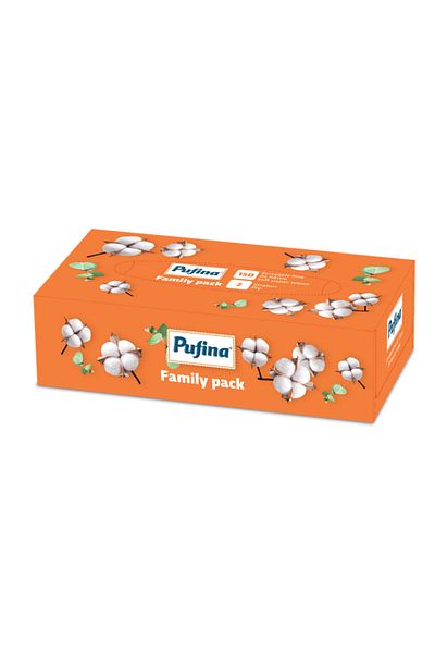 PUFINA Servetele Faciale Pufina Family Pack, 2 straturi, 150 Buc
