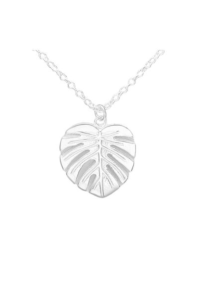 OEM Colier cu lantisor din argint, Wind Leaf
