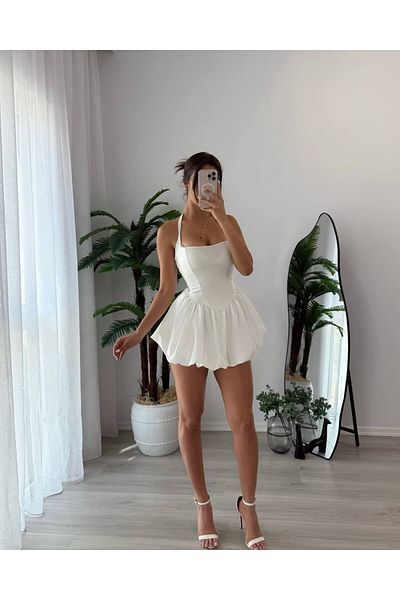 Friday Mood Γυναικείο φόρεμα με λεπτομέρεια με μίνι μπαλόνι