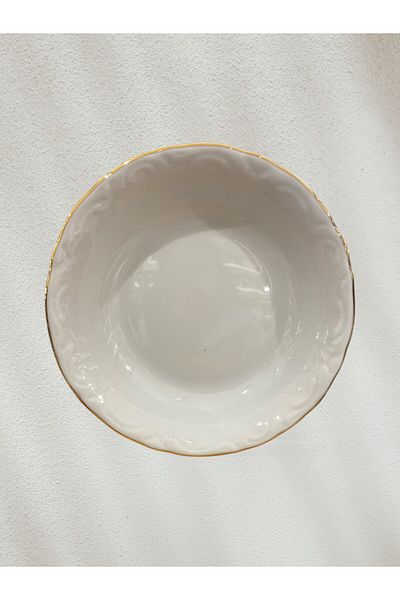 Porland Gold Gilding 14cm Snack Bowl Pit Plate - 1 Piece