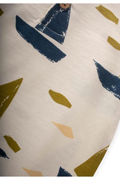 Cigit Patterned Jumpsuit 0-4 Years Ecru