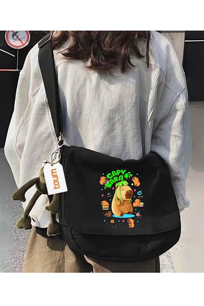 Toum Capy Bara Printed Unisex Messenger Bag