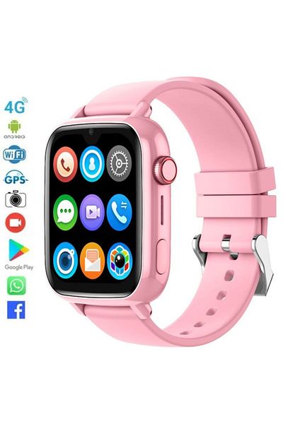 wirsen Ceas inteligent pentru copii cu GPS, 4G, buton SOS, cameră, compatibil cu Android/iOS, ecran tactil IPS