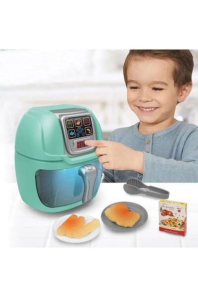 OEM Multifunctional cooking appliance with lights for children Ntoys Air Fryer Green