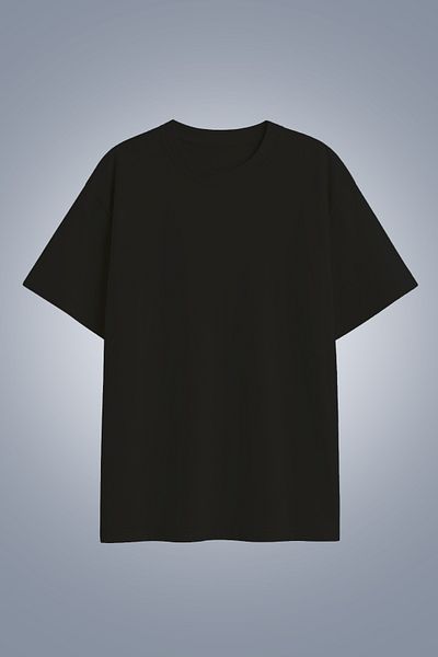 bilcee Women's Black Oversize T-Shirt 4583