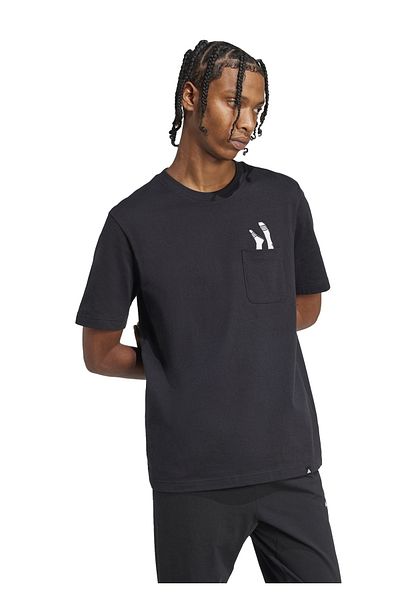 adidas M L Slide Pkt t Men's Casual T-Shirt Black