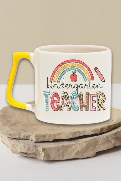 qoeuyl boutique Kindergarten Teacher Temalı Anaokulu Öğretmeni Hediyelik Kulp...