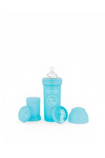 Twistshake زجاجة رضاعة للأطفال مضادة للمغص باللون الأزرق (2+ شهر) (260 مل)