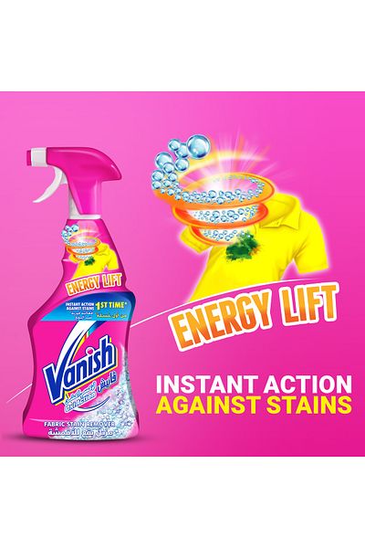 Vanish Stain Remover Oxi Action Pre Wash Trigger Spray 500ml x3