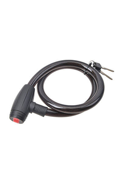 Tactix Durable Tamper-Resistant Bicycle Cable Lock with Keys 1.5 x 80 cm