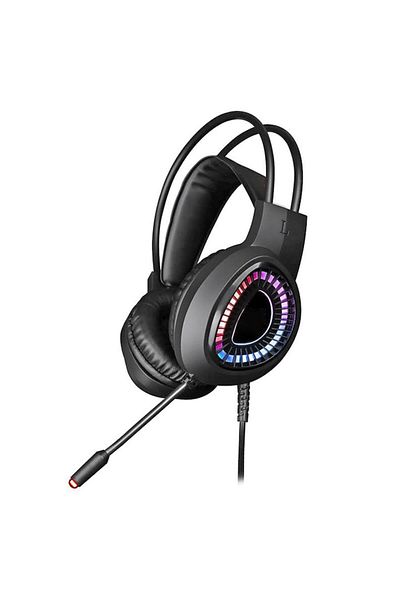 Powertoolsconcept Căști stereo Hi-Fi cu microfon RGB pentru gaming VARR