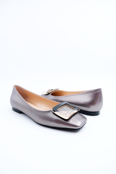 Tenau Γυναικεία βραδινά φορέματα από γνήσιο δέρμα μπαλαρίνες