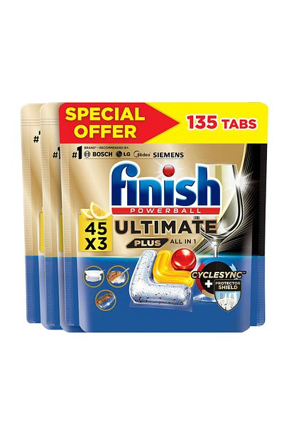 Finish Ultimate Plus 45 Tabs x3