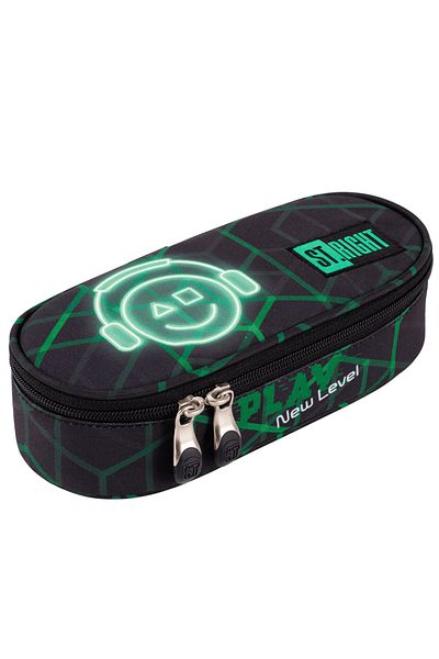 St.Majewski Pencil case, 1 compartment, 1 extension, oval, Majewski, Play New Level