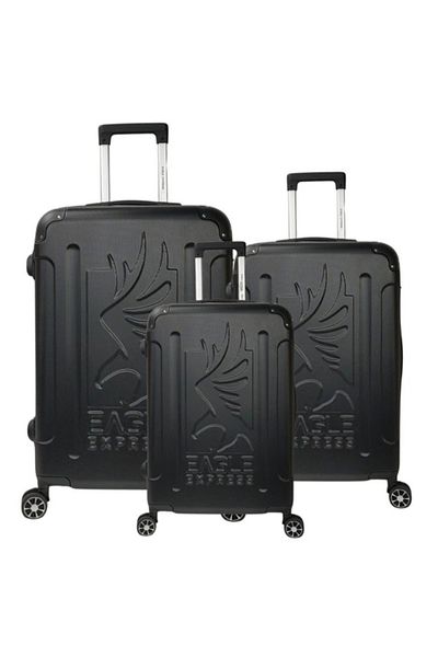 EAGLE EXPRESS 3-Piece Protector ABS Hard Luggage Trolley Bag