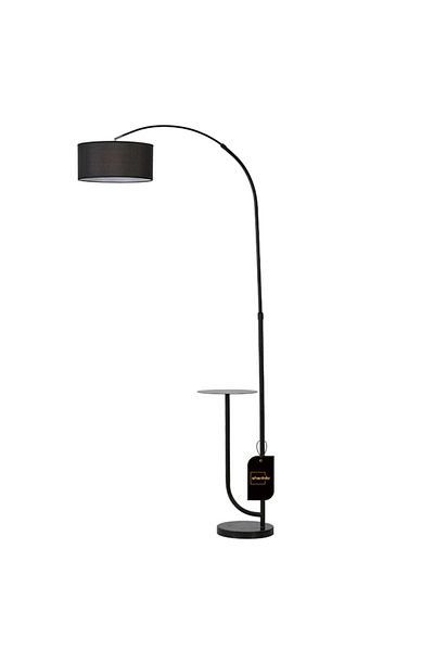 sharpdo Modern Floor Lamp with Shelf Adjustable Pure Natural Marble Elegant Floor Lighting