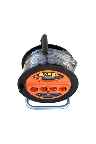COBI SMART® Extension cord reel 3x2.5 mm², 50 m, 4 sockets, overload protection - COBI SMART®