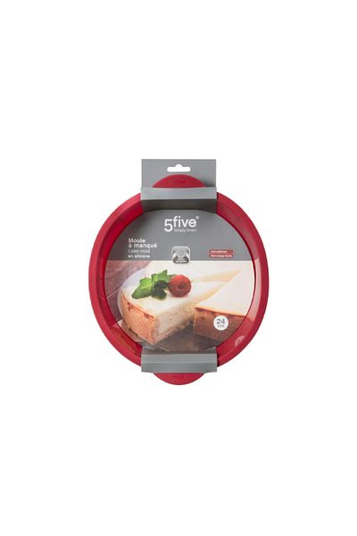 Five Simply Smart Manaque Deep Surface Silicone Cake Mould Red 24cm