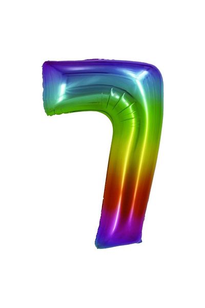 daço Foil Balloon Figure 7 Rainbow Daco, 85 cm