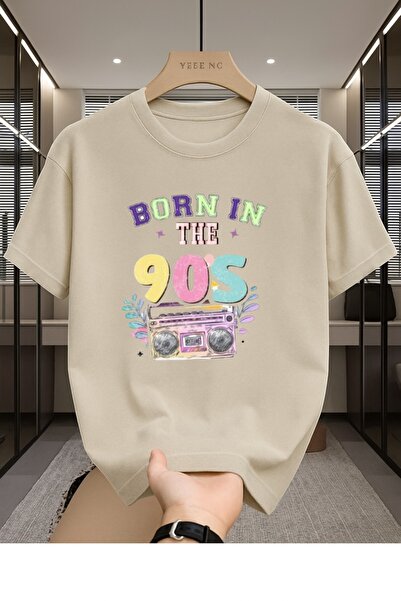 MEİLİFENG Tricou unisex din bumbac, cu decolteu rotund, supradimensionat, cu ...