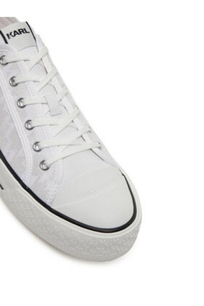 Karl Lagerfeld Men's Sneakers white KARL LAGERFELD-KL50425 811 WHITE FLIGHT CHEVRON