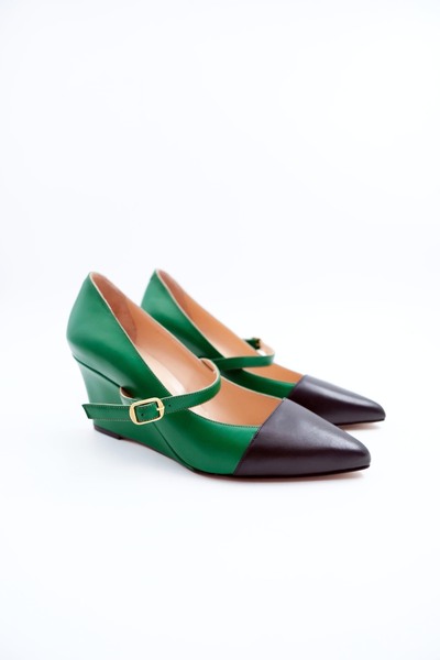 Tenau Women's Genuine Leather Wedge Heel Shoes