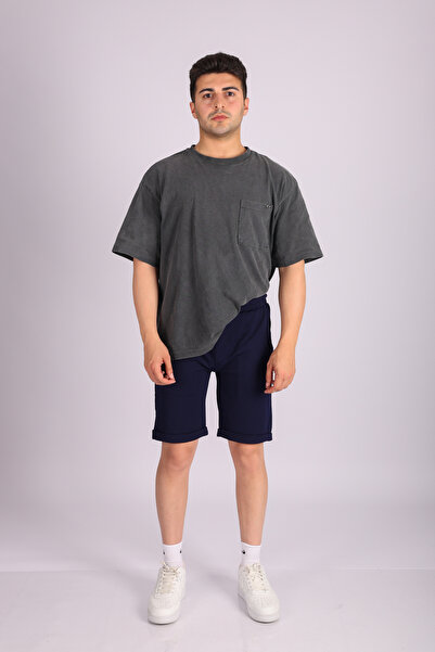 JAKOTTO Men's Leg Detailed Shorts