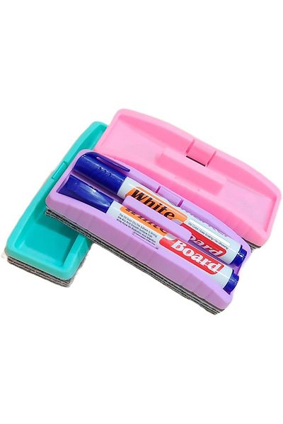PHINDBOOKS Double Marker Magnetic Whiteboard Duster for Erasing Black Boards and Whiteboard(Set of 12 Pcs.)