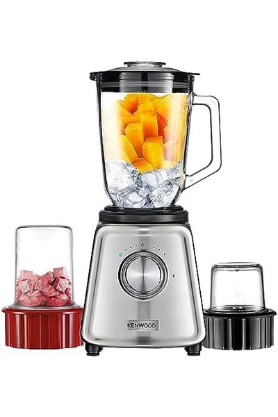 Kenwood Glass Blender 800W Smoothie Blender/Smoothie Maker 1.5L with Glass Grinder Mill, Meat Grinde