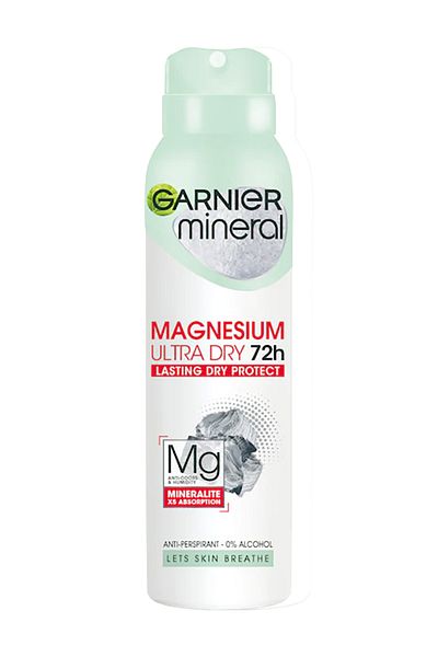 Garnier Αποσμητικό Garnier Mineral Magnesium Ultra Dry για γυναίκες, 150 ml